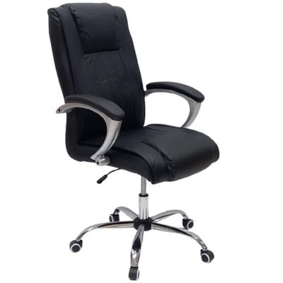 Executive Ergonomic Computer Desk Chair For Office And Gaming With Headrest Back Comfort And Lumbar Support Black Sul0710