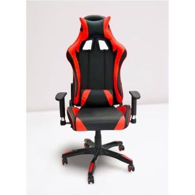 Rune, Soft 2D Armrest gamers chair with high backrest, full reclining and adjustable seat height, ergonomic design that can be used as office chair as well, In Red And Black 8201