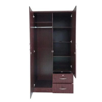 2 Door Wooden Wardrobe Cabinet/Cupboard Engineered Wood Perfect Modern Stylish Heavy Duty