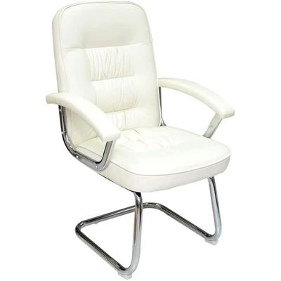 Sulsha Modern Design Leather Visitor Chair With Steel Metal Frame Waiting Room Chair