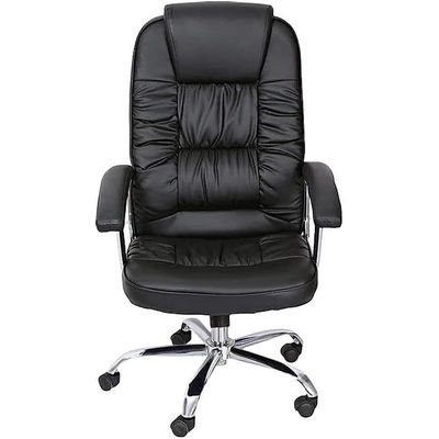 Executive Ergonomic Office Chair, Computer Desk Chair, PU Leather, Steel Structure, Smooth lumbar support with adjustable Height