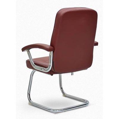 Modern Leather Office Visitor Chair Hospital Chair Brown Color