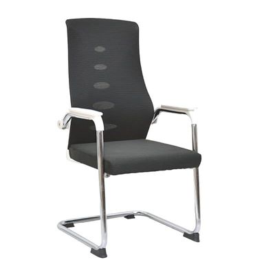 Modern Design Leather Visitor Chair With Steel Metal Frame Waiting Room Chair For Home Office And Hospital Chair