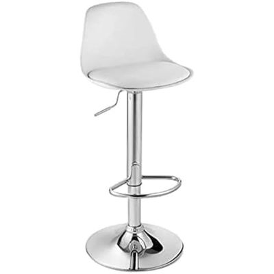 Sulsha Swivel High Chair Bar Stool Adjustable Up Down Stainless Steel Base Office Restaurant Furniture