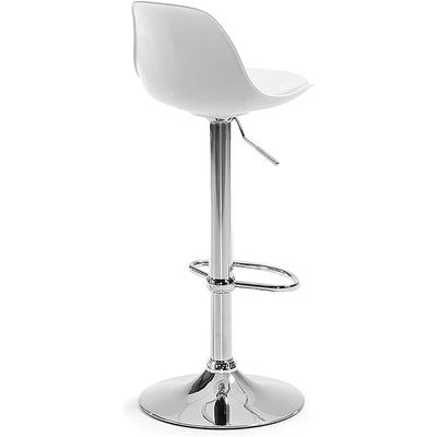 Sulsha Swivel High Chair Bar Stool Adjustable Up Down Stainless Steel Base Office Restaurant Furniture