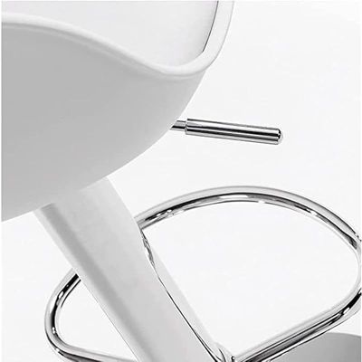 Sulsha Swivel High Chair Bar Stool Adjustable Up Down Stainless Steel Base Office Restaurant Furniture