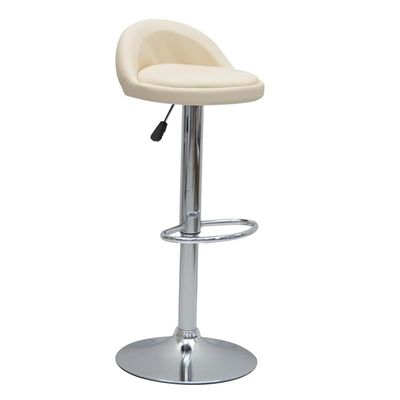 Height adjustable foot stool, bar chair, for home decoration, taburere high chair modern minimalist backrest bar stool (off-white)