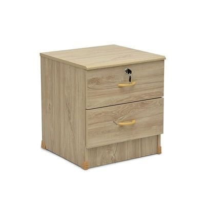2 Drawer Night Stand, Bed Side Table Light Oak Color