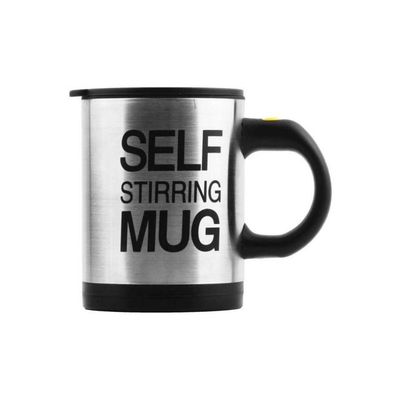 Self Stirring Mug Black/Silver