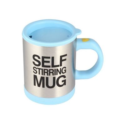 Self Stirring Coffee Mug Blue/Silver 8.88x11.2x13.5centimeter