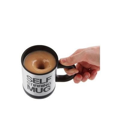 Self Stirring Mug Black/white