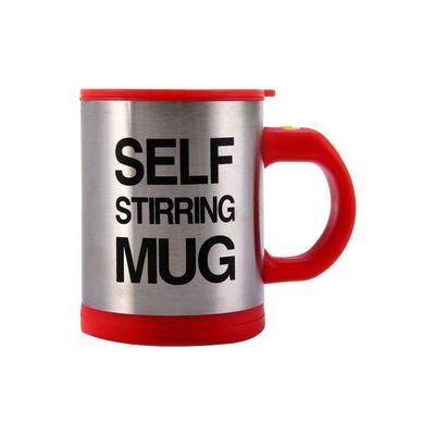 Automatic Electric Self Stirring Mug Silver/Red/Black