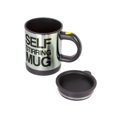 Self Stirring Mug Black/white