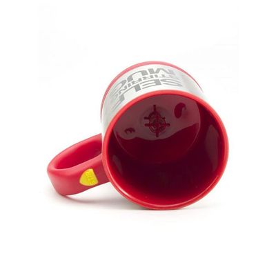 Self Stirring Mug Red/Silver 400ml