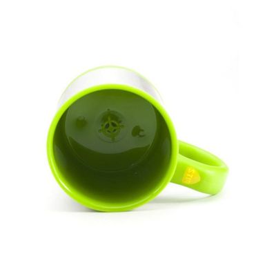 Self Stirring Mug Green/Silver 400ml