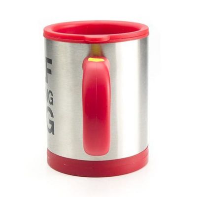 Self Stirring Mug Red/Silver 400ml