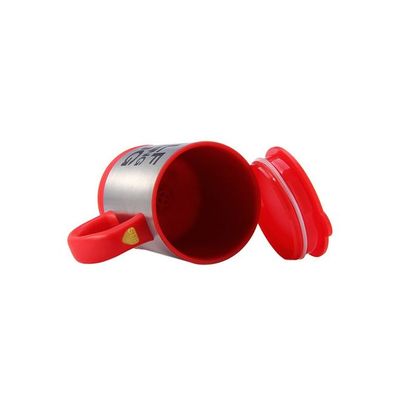 Self Stirring Mug Red/Silver 4.52x5.62x3.46inch