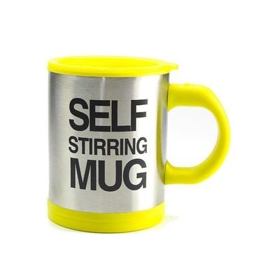 Self Stirring Mug Yellow