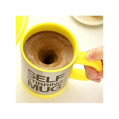 Automatic Electric Self Stirring Mug Yellow 350ml