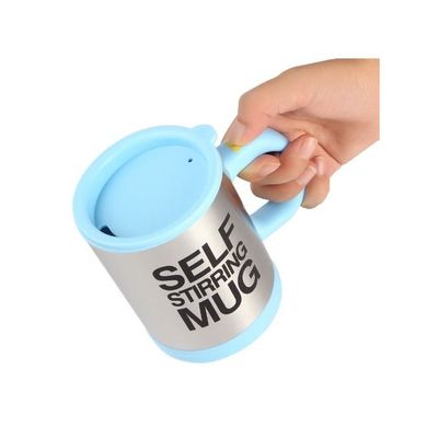 Self Stirring Auto Mixing Tea Coffee Mug Blue 400ml