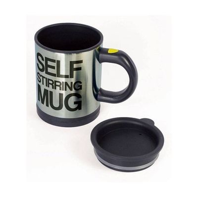 Self Stirring Mug Black/Silver 400ml