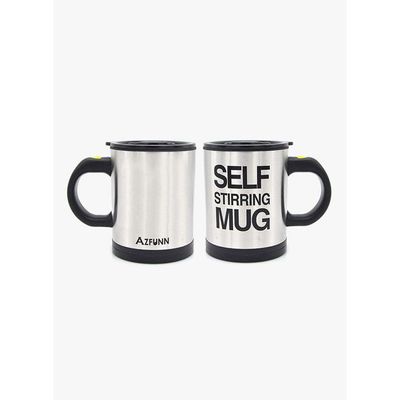 Self Stirring Mug Black/Silver