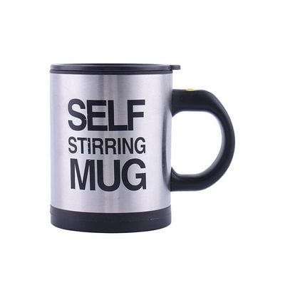 Self Stirring Mug Black/Silver