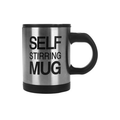 Self Stirring Coffee Mug Silver 320ml