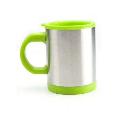 Self Stirring Mug Green/Silver standard