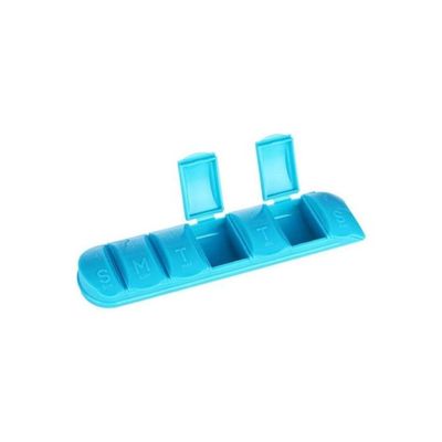 Water Bottle With Pill Organizer Blue/Clear 0.069x23.5meter