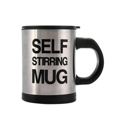 Self Stirring Electric Coffee Mug Black/Silver 350centimeter