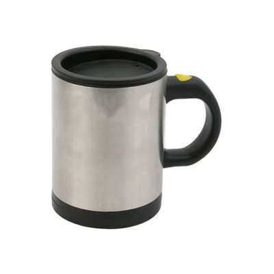 Stainless Steel Self Stirring Mug Silver 320ml