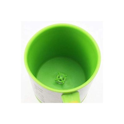 Electric Self Stirring Mug Green/Silver 350ml