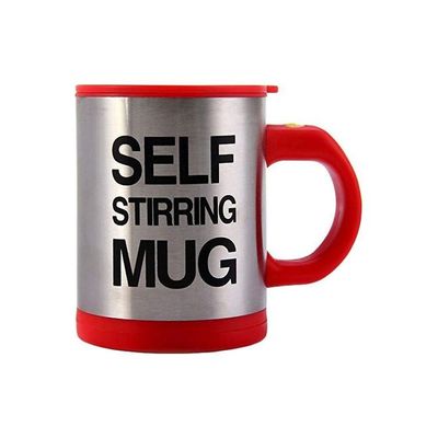 Self Stirring Printed Coffee Mug Multicolor 350ml