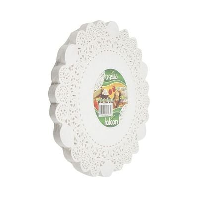 Falcon Round Doyley Papers White 10.5inch