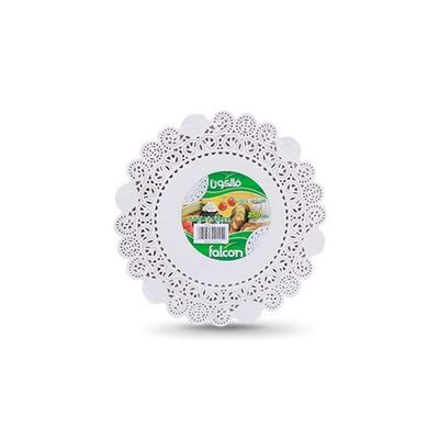 Falcon Round Doyley Papers White 10.5inch