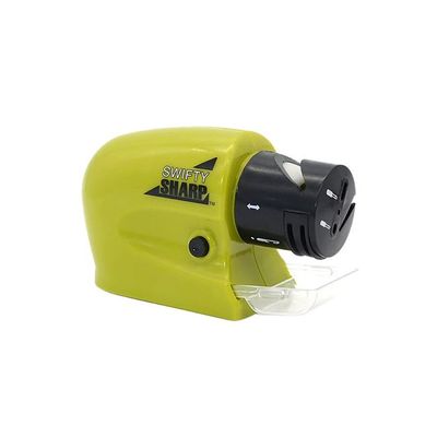 Cordless Motorized Plastic Knife Sharpener Green