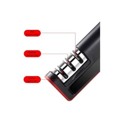 Knife Sharpener Black/Red 185x80x40millimeter