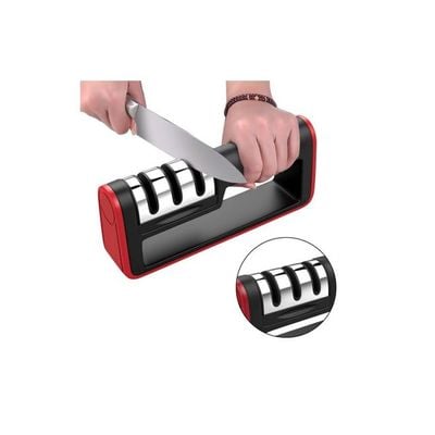 Knife Sharpener Black/Red 185x80x40millimeter