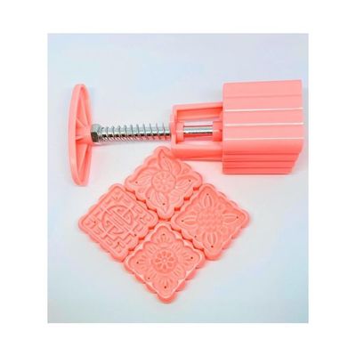 Flower Shapes Food Mould Tool Set of 5 - Pink pink 14 x 6 x 4cm