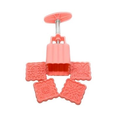 Flower Shapes Food Mould Tool Set of 5 - Pink pink 14 x 6 x 4cm