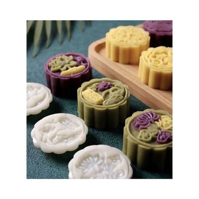 Mid-Autumn Festival Moon Cake Making Mould white 14.00x5.00x5.00cm