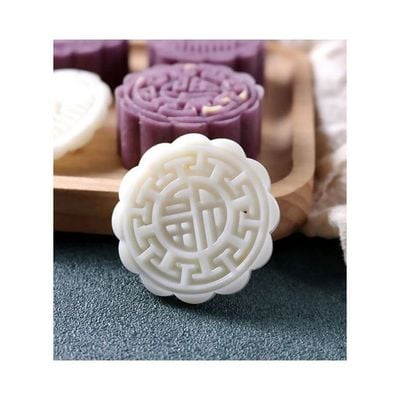 Mid-Autumn Festival Moon Cake Making Mould white 14.00x5.00x5.00cm