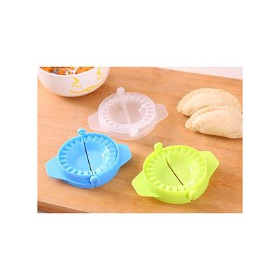 3-Piece Dumplings Mould Green/Blue/Transparent 11centimeter
