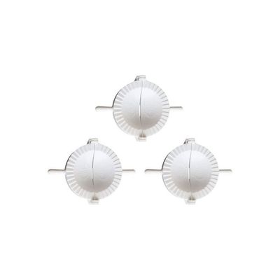 3-Piece Dumpling Press Moulds White 5cm