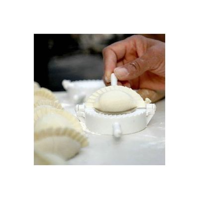 3-Piece Dumpling Press Moulds White 5cm