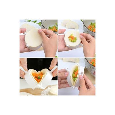 3-Piece Dumpling Press Moulds White 5cm