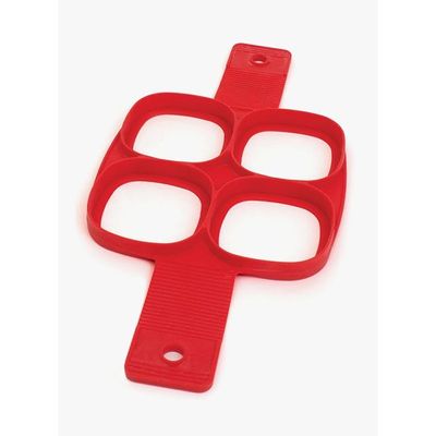 Square Shape Egg Cake Mould Red