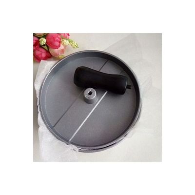 Aluminum Alloy Round Burger Meat Patty Maker Mold silver 11.7 x 9cm
