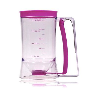 Cake Batter Measuring Dispenser Pink 16x11x18.5centimeter